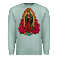 Seafoam Our Lady of Guadalupe Premium Sweatshirt - Bettercallsaul