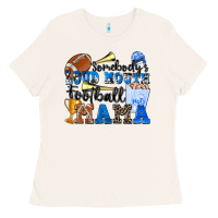 Bone somebody's loud mouth football mama Ladies Tee - Zillion Design Studio