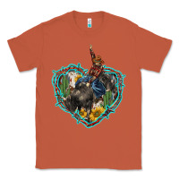 Copper western heart bullfighter  cactus sunflower aztek pattern Classic Tee - BarkalooDesign