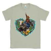 Matcha western heart bullfighter  cactus sunflower aztek pattern Classic Tee - BarkalooDesign