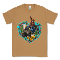 Toasted Coconut western heart bullfighter  cactus sunflower aztek pattern Classic Tee - BarkalooDesign