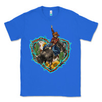 True Royal western heart bullfighter  cactus sunflower aztek pattern Classic Tee - BarkalooDesign