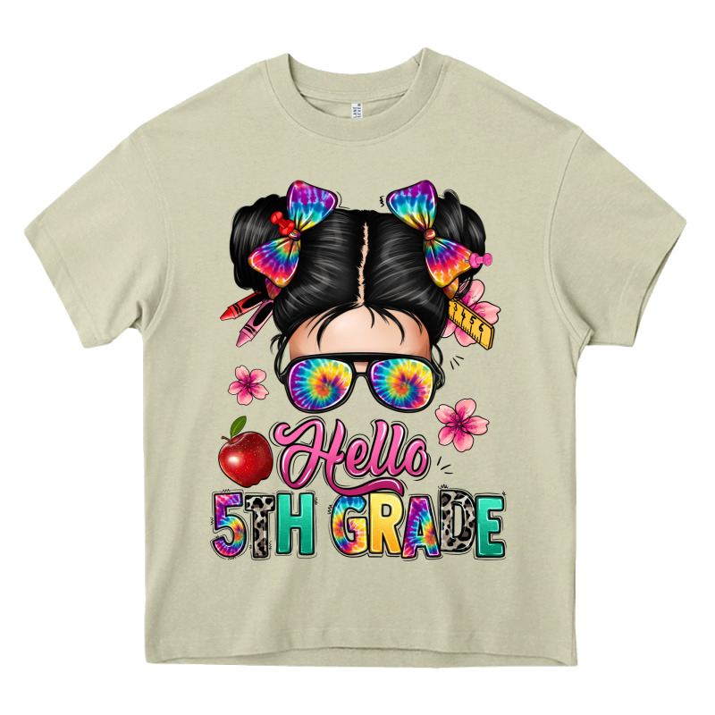 Hello Fifth Grade Heavy Core Tee by texasbilliewilder | Teevron