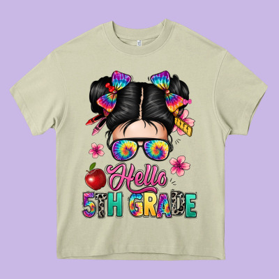 Hello Fifth Grade Heavy Core Tee Designed By Texasbilliewilder