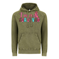 Vintage Olive i'm a survivor Vintage Hoodie - JahusDesignShop