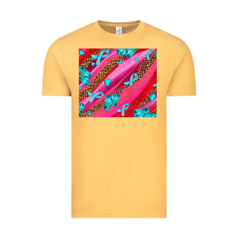 Cancer Boxing Gloves And Cancer Ribbon Vintage Tee by AdoDesignShop | Teevron