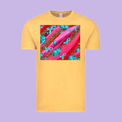 Cancer Boxing Gloves And Cancer Ribbon Vintage Tee Designed By Adodesignshop