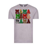 Vintage Zinc mama mama mama with christmas lights and christmas tree cakes Vintage Tee - AdoDesignShop