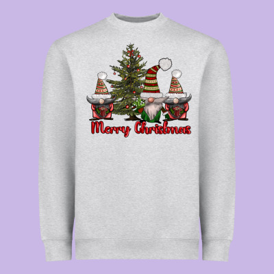 Merry Christmas With Gnomes Heavyweight Sweatshirt Designed By Adodesignshop