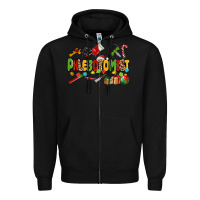 Black christmas phlebotomist Zipper Hoodie - MaliasSmallBusiness