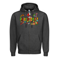 Charcoal Heather christmas phlebotomist Zipper Hoodie - MaliasSmallBusiness