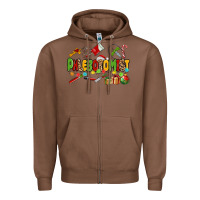 Chestnut christmas phlebotomist Zipper Hoodie - MaliasSmallBusiness