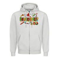 Dove Grey christmas phlebotomist Zipper Hoodie - MaliasSmallBusiness