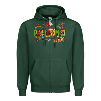 Sports Green christmas phlebotomist Zipper Hoodie - MaliasSmallBusiness