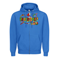 True Royal christmas phlebotomist Zipper Hoodie - MaliasSmallBusiness