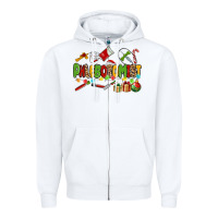 White christmas phlebotomist Zipper Hoodie - MaliasSmallBusiness