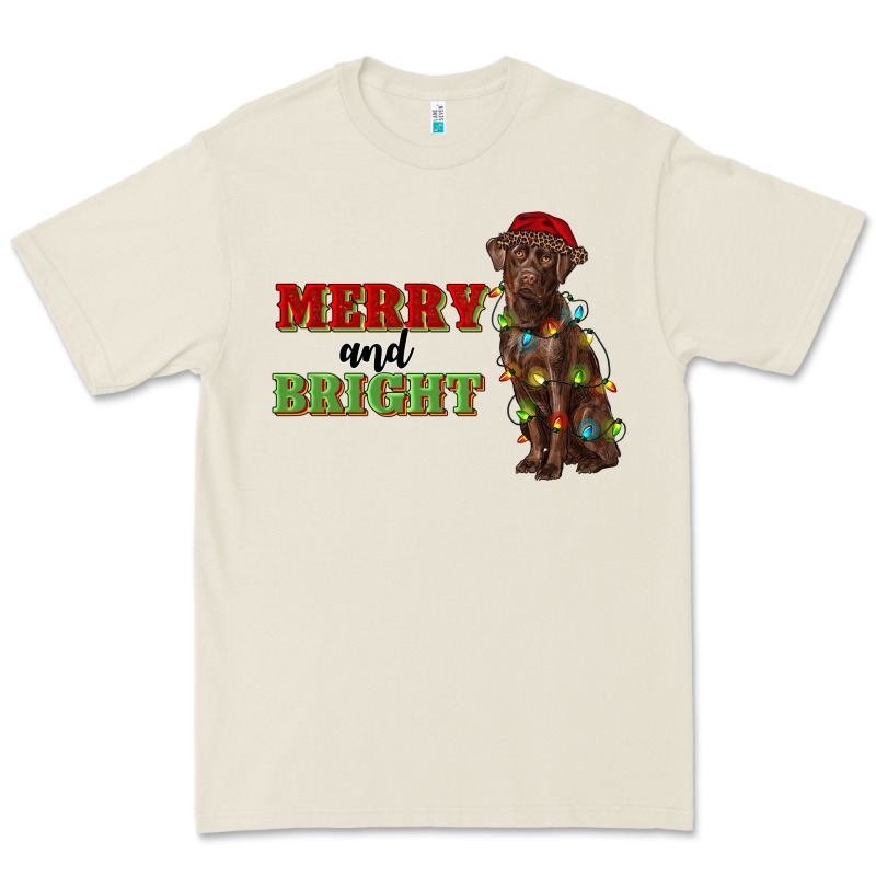 Merry And Bright Labrador Premium Tee by RanaPortraitStore | Teevron