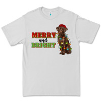 Dove Grey merry and bright labrador Premium Tee - RanaPortraitStore