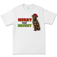 White merry and bright labrador Premium Tee - RanaPortraitStore