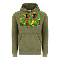 Vintage Olive juneteenth mom Vintage Hoodie - AdoDesignShop