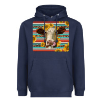 Navy serape leopard hereford cattle mousepad Heavyweight Hoodie - Jasminsmagicworld