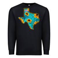 Black Sunflower Turquoise Texas Premium Sweatshirt - Bettercallsaul