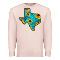 Pale Pink Sunflower Turquoise Texas Premium Sweatshirt - Bettercallsaul