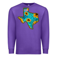 Purple Sunflower Turquoise Texas Premium Sweatshirt - Bettercallsaul