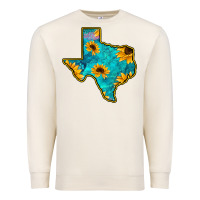 Sandshell Sunflower Turquoise Texas Premium Sweatshirt - Bettercallsaul
