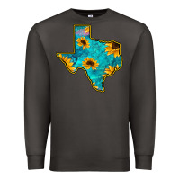 Smoke Sunflower Turquoise Texas Premium Sweatshirt - Bettercallsaul