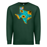 Sports Green Sunflower Turquoise Texas Premium Sweatshirt - Bettercallsaul