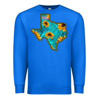 True Royal Sunflower Turquoise Texas Premium Sweatshirt - Bettercallsaul