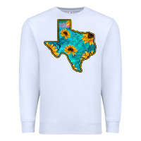 White Sunflower Turquoise Texas Premium Sweatshirt - Bettercallsaul