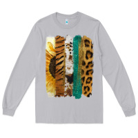 Moon Dust Leopard Sunflower Brush Strokes Long Sleeve Tee - Jasminsmagicworld