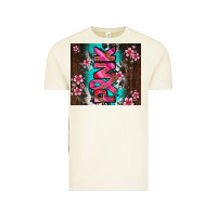Vintage Arctic western pattern pink with floral cancer ribbon Vintage Tee - AdoDesignShop