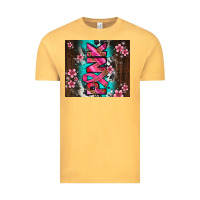 Vintage Mustard western pattern pink with floral cancer ribbon Vintage Tee - AdoDesignShop