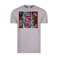 Vintage Zinc western pattern pink with floral cancer ribbon Vintage Tee - AdoDesignShop