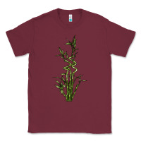Burgundy Lucky Bamboo Classic Tee - LillyAllenDesigns