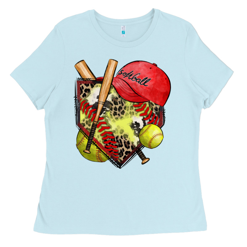Softball Home Plate Ladies Tee by Zillion Design Studio | Teevron