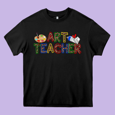 Art Teacher Heavy Core Tee Designed By Zillion Design Studio