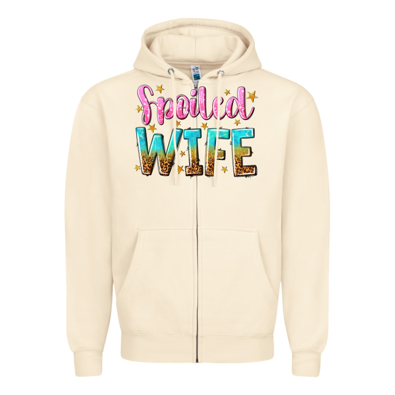 Spoiled Wife Zipper Hoodie by NancyCooperArtShop | Teevron