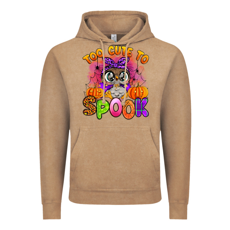 Too Cute To Spook With Owl Vintage Hoodie by Artiststas | Teevron