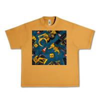 Peanut Butter construction vehicles seamless pattern Urban Heavy Tee - BundleAndBundleShop