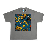 Tornado construction vehicles seamless pattern Urban Heavy Tee - BundleAndBundleShop