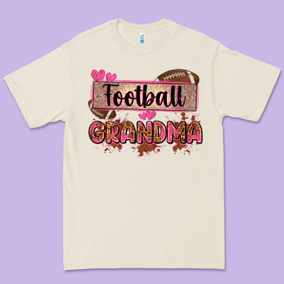 Football Grandma With Leopard Premium Tee Designed By Zillion Design Studio