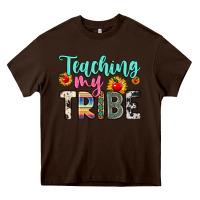 Chocolate Brown teaching my tribe Heavy Core Tee - Zillion Design Studio