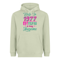 Matcha made in 1977, 45 years of being awesome Heavyweight Hoodie - Jasminsmagicworld