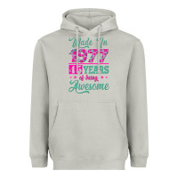 Moon Dust made in 1977, 45 years of being awesome Heavyweight Hoodie - Jasminsmagicworld
