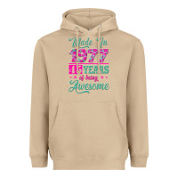 Mushroom made in 1977, 45 years of being awesome Heavyweight Hoodie - Jasminsmagicworld