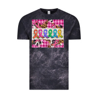 Cloud Black western colorfull cancer ribbon Vintage Tee - AdoDesignShop